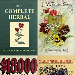 Herbal Remedies & Botany: 103 Vintage Books Collection (Digital Download)