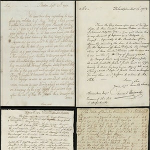 American Revolutionary War Manuscripts (1783) - 32 Rare History Documents (Digital Download)