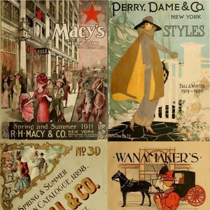 Vintage Department Store Fashion Catalogues: 80 Rare Designs (Digital Download)