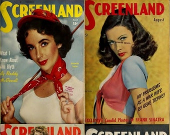 187 Old Issues Of Screenland - America Screen Magazine Vol.2 (1941-1960) – Digital Instant Download