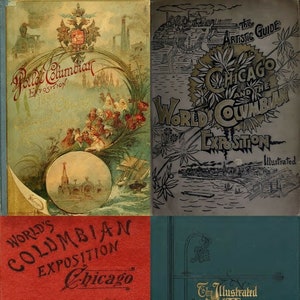Chicago World&#39;s Fair Columbian Exposition 1893 - 160 Rare Old Books - Digital Instant Download