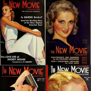 New Movie - Films Movies Stars Fan Magazine (1929-1935) – 66 Old Issues - Digital Instant Download