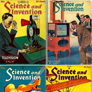 132 Old Rare Issues of The Science and Invention Magazine (1920-1931) - Vintage Mechanics Inventions Magazine - ON DVD