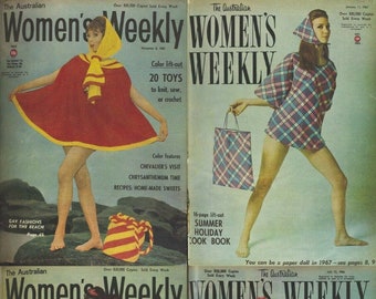 The Australian Women's Weekly Magazine Vol.12 (1966-1968) -156 Old Issues - Digital Instant Download