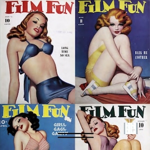 Film Fun Magazine: 66 Vintage Issues - Movie Stars, Scandals (Digital Download)