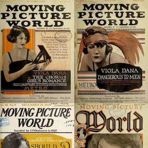 Moving Picture World Magazine Vol.4 (1918-1920) - 157 Old Issues - Digital Instant Download