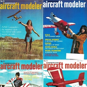 Aircraft Modeler - Hobbyist Model Building Magazine - 78 Old Issues - Instant Digital Download