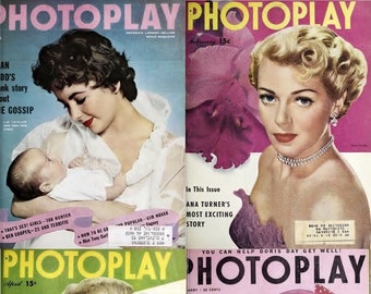 205 Old Issues Of Photoplay - America Film Fan Magazine Vol. 3 (1947-1964) – Digital Instant Download