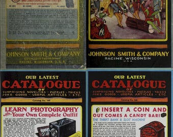Johnson Smith Co. Catalogs 1910s-1930s, Novelties, Gag Gifts, Toys (Digital Download)
