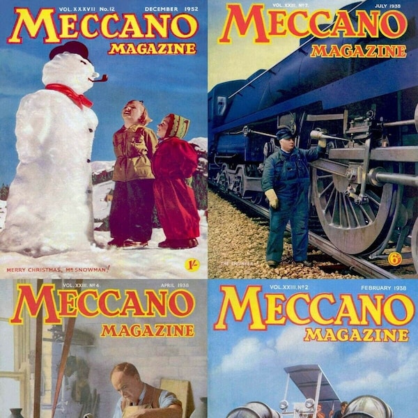 240 Issues Of Meccano Magazine - Hobby Mechanical Toys Hobbyist Model Cars Machines Mechanics Vol. 2 (1937-1956) - Digital Instant Download