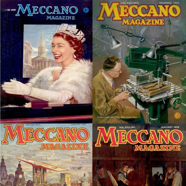 240 Issues Of Meccano Magazine - Hobby Mechanical Toys Hobbyist Model Cars Machines Mechanics Vol. 2 (1937-1956) - ON DVD