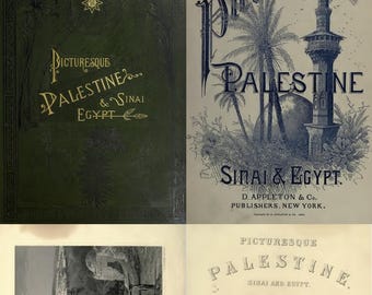 Picturesque Palestine Sinai & Egypt - Holy Land History (1831-1834) - 4 Rare Old Volumes (Digital Download)