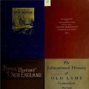 Connecticut History Genealogy Ancestry Family Records Volume 5 – 150 Rare Old Books - Digital Instant Download