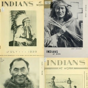 109 Old Issues Of Indians At Work - Native Americans Affairs Magazine – Digital Instant Download