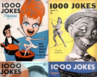1000 Jokes Magazine: 28 Vintage Humor Issues 1946-1959 (Digital Download)