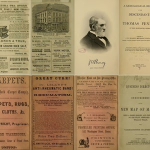 Maine History Genealogy Ancestry Family Records - 131 Rare Old Books Volume.1  – Digital Instant Download