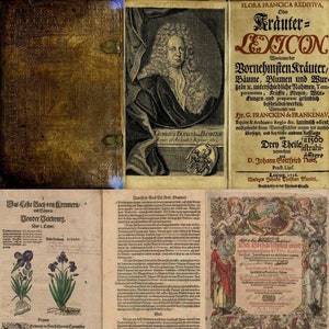 Old Herbal Remedy Books Collection: 61 Vintage Botany Texts (Digital Download)