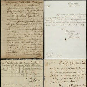 American Revolutionary War Manuscripts (1781) - 51 Rare History Documents (Digital Download)