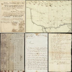 American Revolutionary War Manuscripts (1777) -108 Rare History Documents (Digital Download)