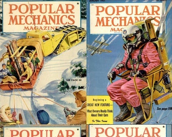 Popular Mechanics Magazine - 72 Old Rare Issues - Years (1947-1952) - Digital Instant Download