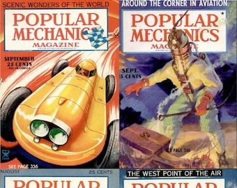 Popular Mechanics Magazine - 105 Old Rare Issues - Years (1929-1937) - Digital Instant Download