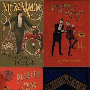14 seltene alte Professor Hoffmann Bücher über Zauberrätsel Tricks Illusionen Zauberei Münzen Karten – Digitaler Sofort Download