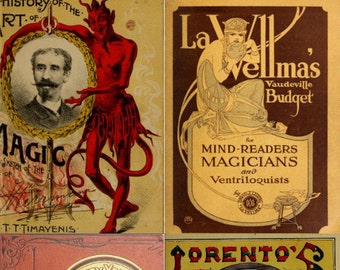 Magic Tricks Illusions & Conjuring History - 70 Rare Old Books (Digital Download)