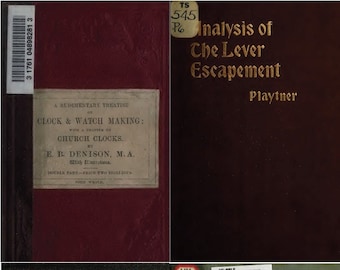 Horology & Watchmaking Books: Clocks, Sundials - 125 Rare Old Books (Digital Download)