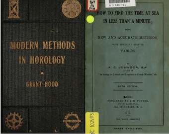 Horology & Watchmaking: 129 Old Books Digital Download V.1