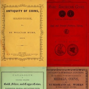 Numismatics Coins Currency Tokens Medals Coinage Collecting Ancient Modern Greek Roman Islamic Vol.1 - 160 Rare Old Books - Digital Download