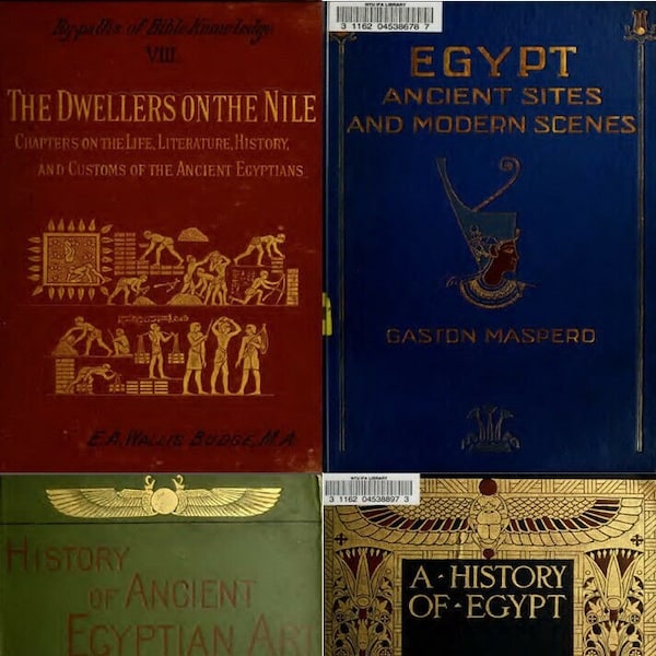 230 Old Books On Ancient Egypt & Egyptian Archaeology History Pyramid Giza – Digital Instant Download