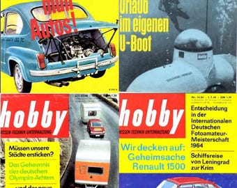 Hobby - German Technology Science Gadgets Magazine (1964-1981) - 7 Issues (Digital Download)