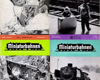 Miniaturbahnen - German Hobby Model Train Issue (1948-1970)- 23 old Issues (Digital Download)