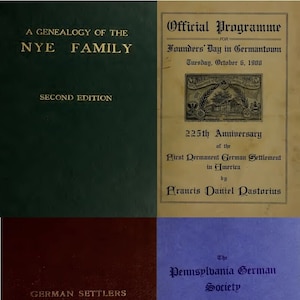 German Genealogy Ancestry & Families In America Records - 117 Rare Books - Digital Instant Download