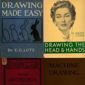 Vintage Drawing & Drafting Books Collection: 277 Titles on DVD