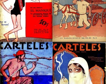 Carteles Cuban Magazine (1928-1930) Vol.2 – Spanish Art, Social Life : 120 Issues (Digital Download)