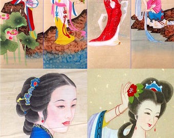 Chinese Art Print Artwork Images Classic Asian Designs Decor : 315 Images (Digital Download)