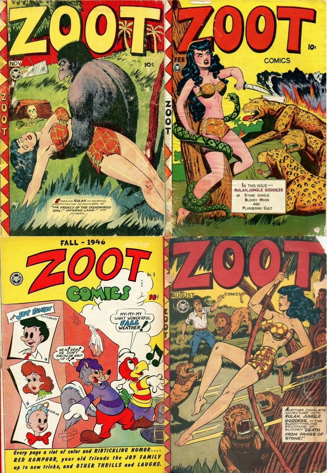16 Old Issues of Zoot Comics Rulah the Jungle Goddess Risque - Etsy