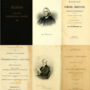 Connecticut History Genealogy Ancestry Family Records Volume 2 - 165 Rare Old Books on DVD