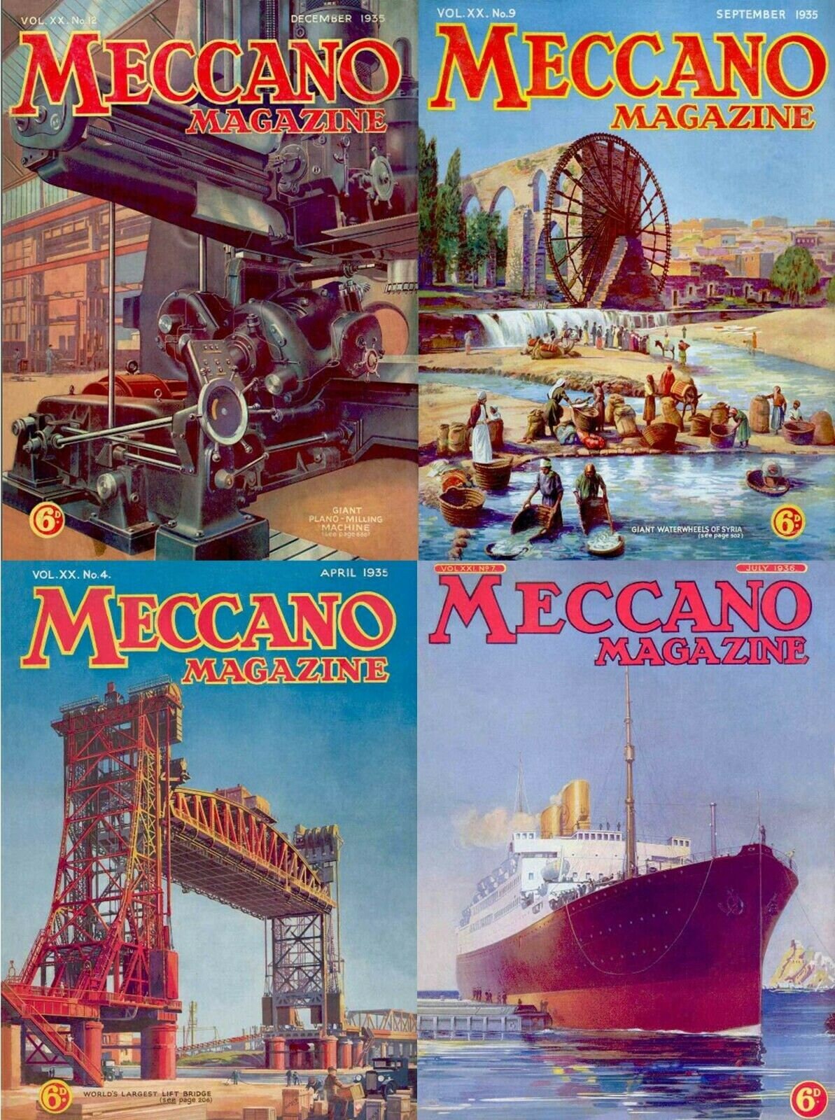 197 Issues of Meccano Magazine - Hobby Mechanical Toys
