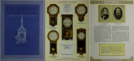 E. Ingraham Watches & Clocks Catalogs (1897-1940) - Rare History