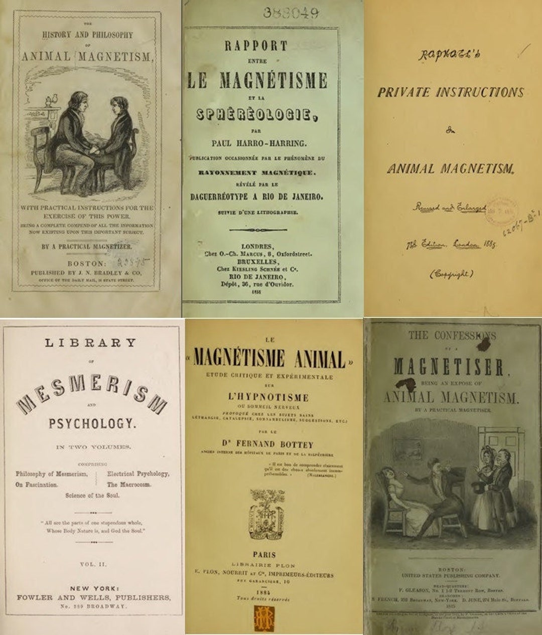 Animal Magnetism Mesmerism Homoeopathy Somnambulism