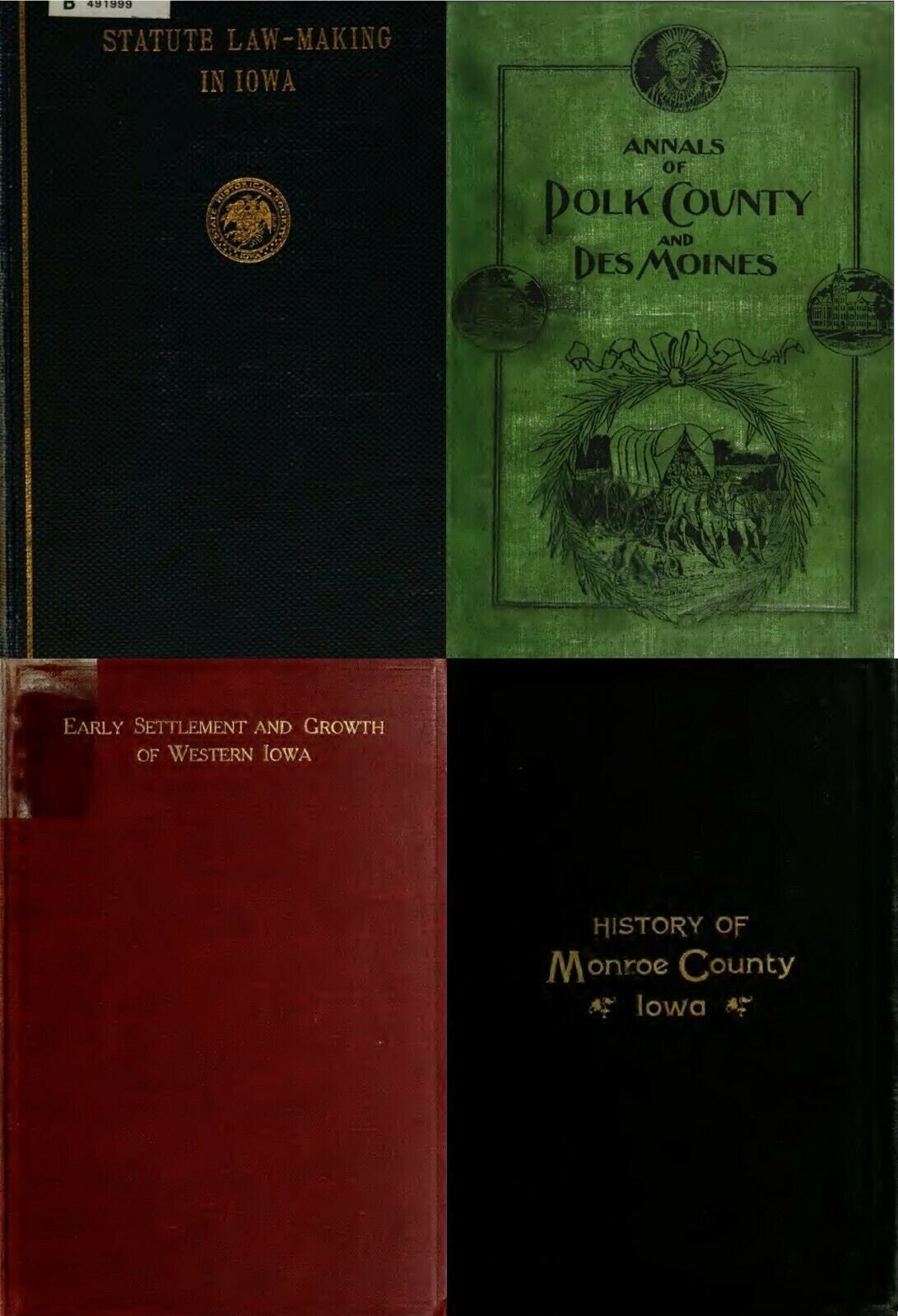 Iowa Code Books Iowa History & Genealogy: 106 Rare Old Books (digital Download) - Etsy