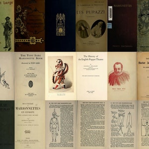45 Old Rare Books On Antique Vintage Dolls Marionette Puppet Doll Making Wooden Toys Pinocchio Punch and Judy - Digital Instant Download