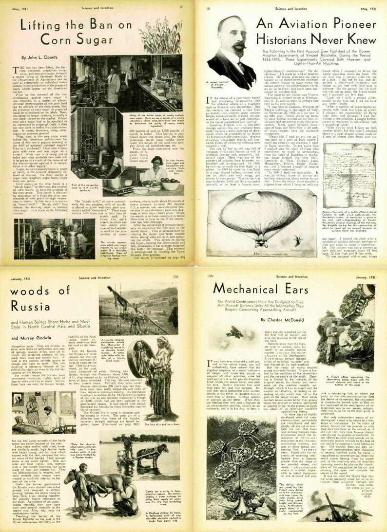 Vintage Science & Invention Magazine (1920-1931) - 132 Issues on DVD - Etsy