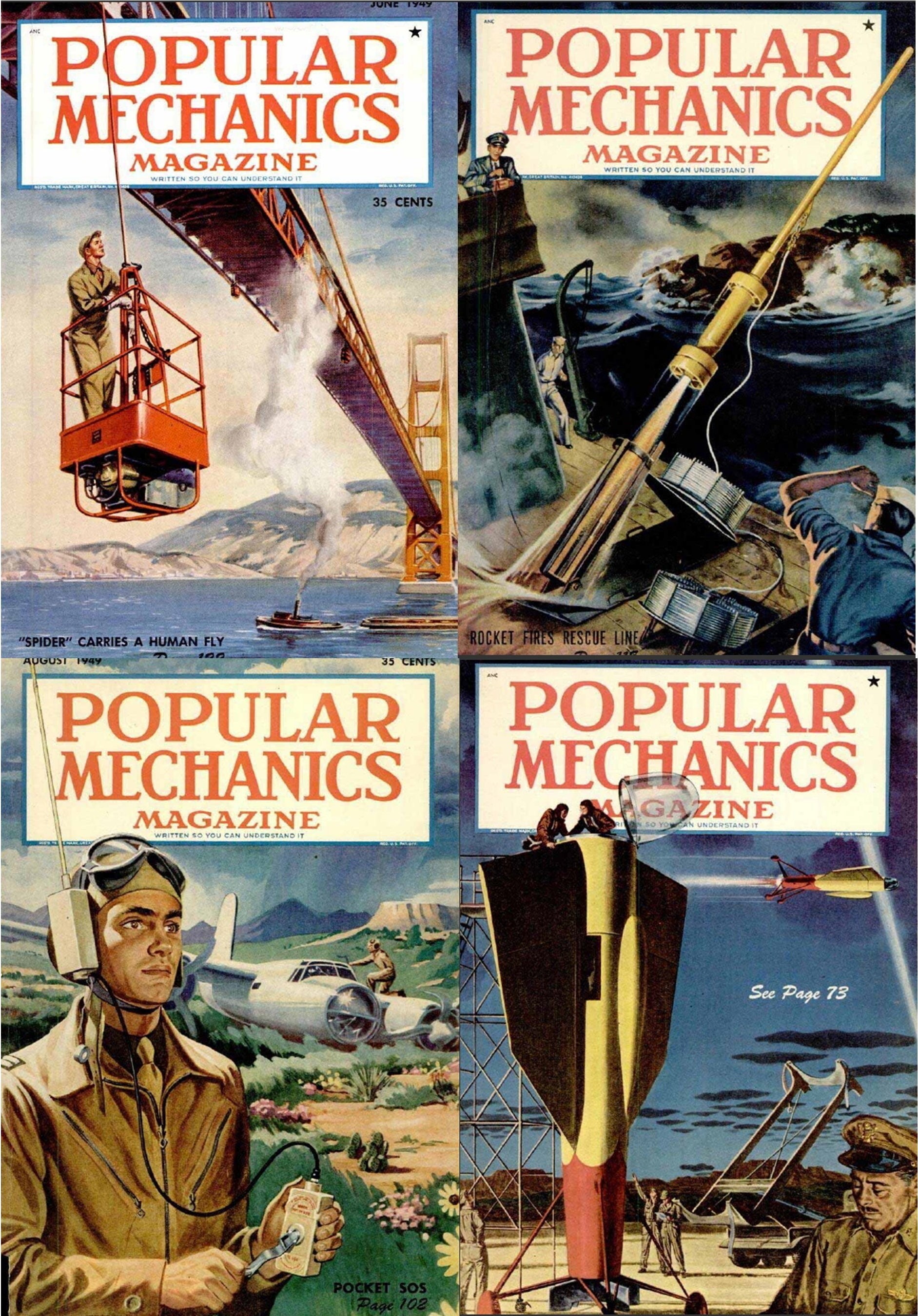 Popular Mechanics Magazine - 72 Old Rare Issues - Years
