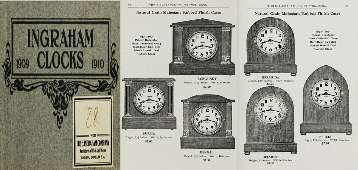 E. Ingraham & Company Watches Clocks Catalogs Timekeeping E. Ingraham & Company Watches Clocks Catalogs Timekeeping