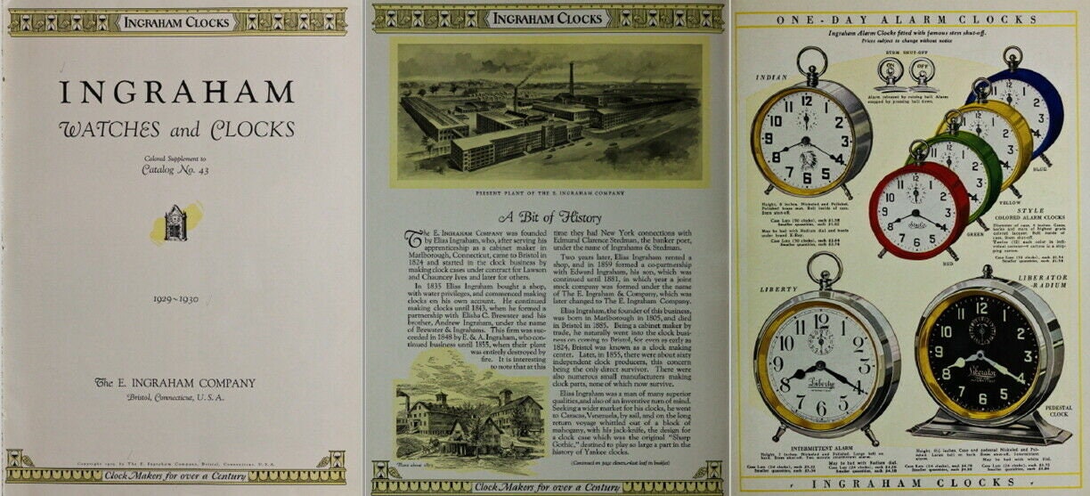 E. Ingraham & Company Watches Clocks Catalogs Timekeeping E. Ingraham & Company Watches Clocks Catalogs Timekeeping