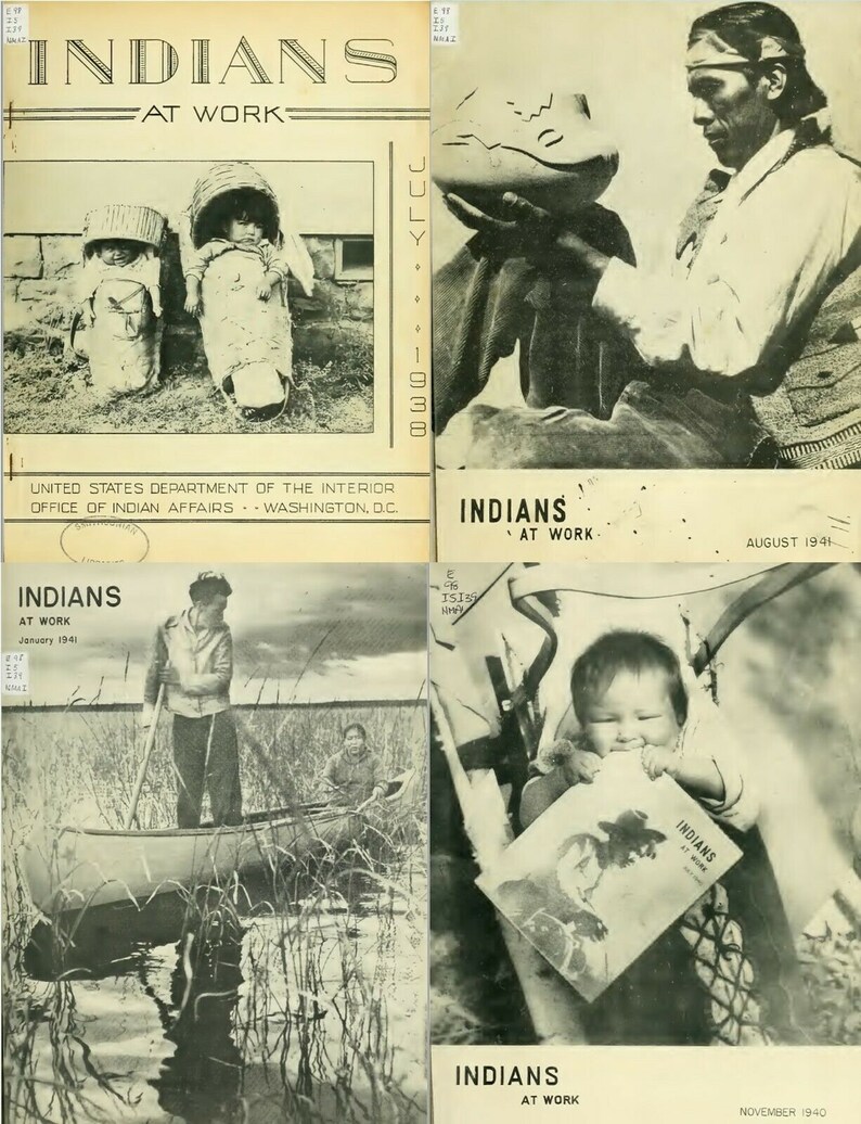 109 Old Issues Of Indians At Work Native Americans Affairs Magazine Digital Instant Download image 2