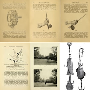 Fishing Fly Fishing Tying Angling Salmon Trout Cod Flies Rod Reel - 160 Rare Books (Digital Download)